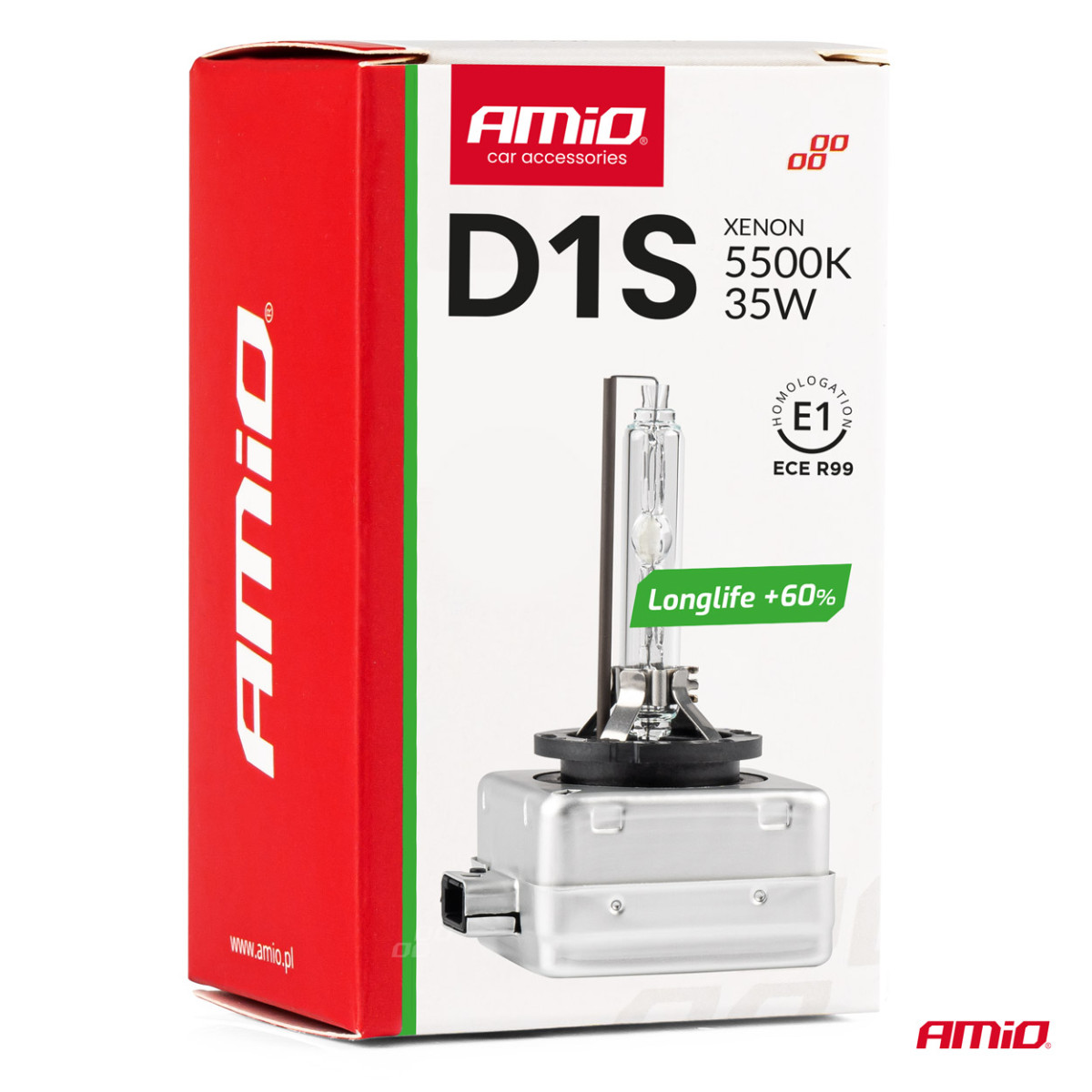 Xenon bulb D1S 5500K LONGLIFE AMIO-01969