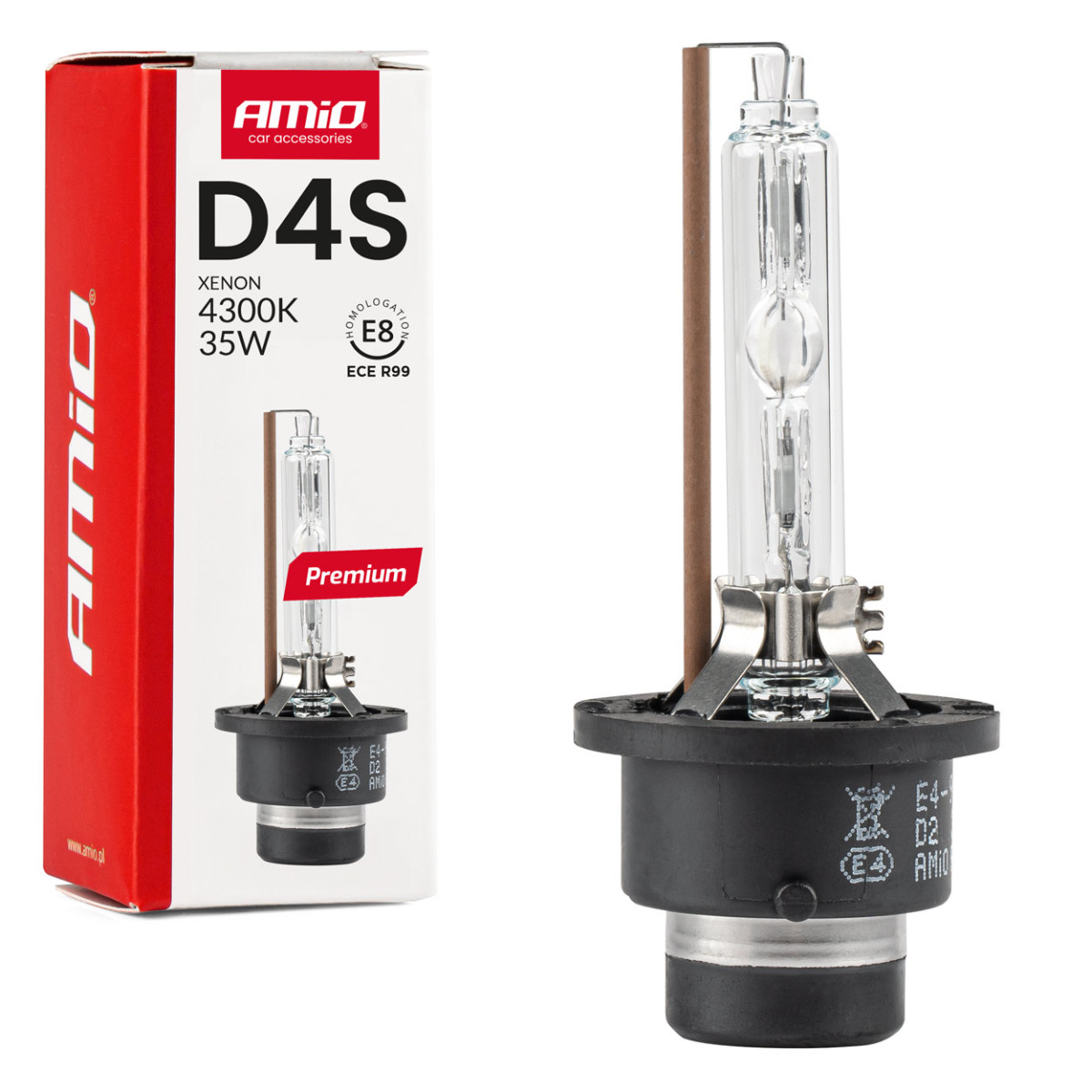 Xenon bulb D4S 4300K PREMIUM AMIO-01980