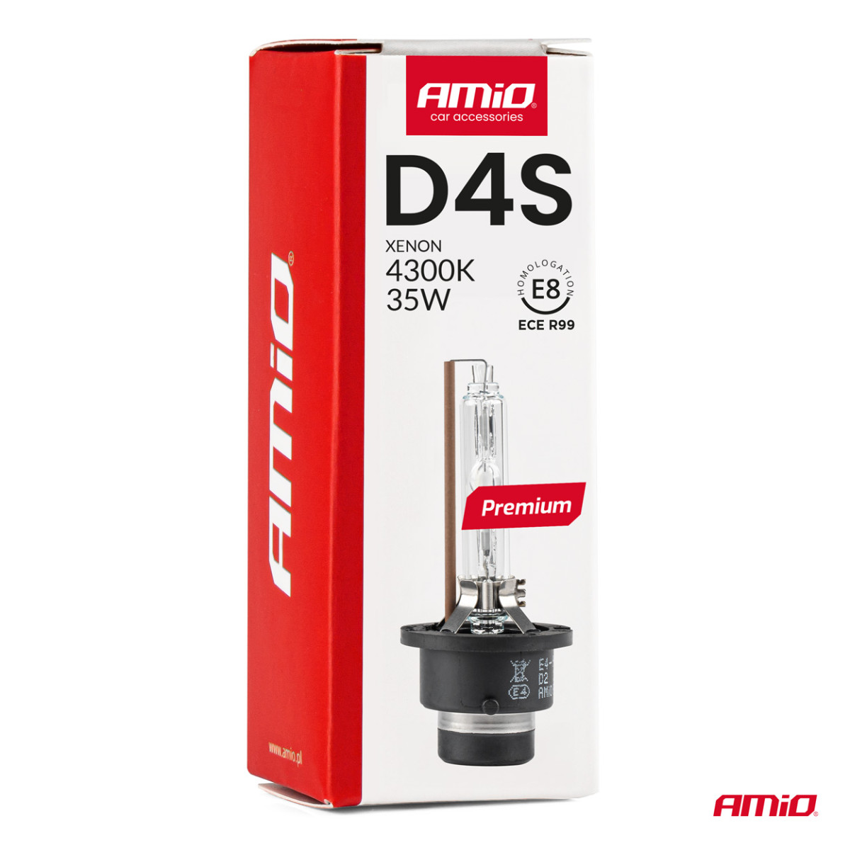 Xenon bulb D4S 4300K PREMIUM AMIO-01980