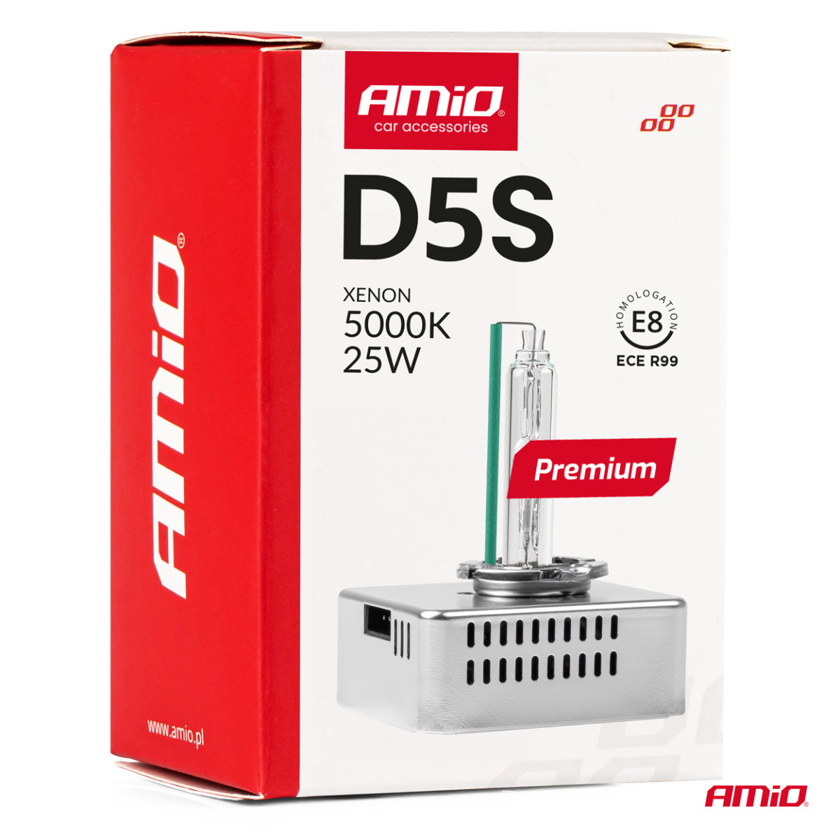 Xenon bulb D5S 5000K PREMIUM AMIO-01220