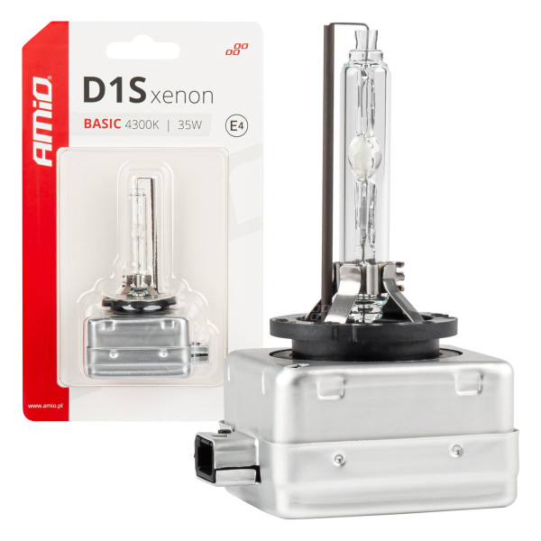 Xenon bulb D1S 35W 4300K AMiO BASIC blister AMIO-03863