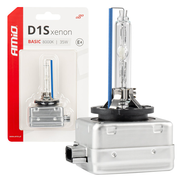Xenon bulb D1S 35W 8000K AMiO BASIC blister AMIO-03865