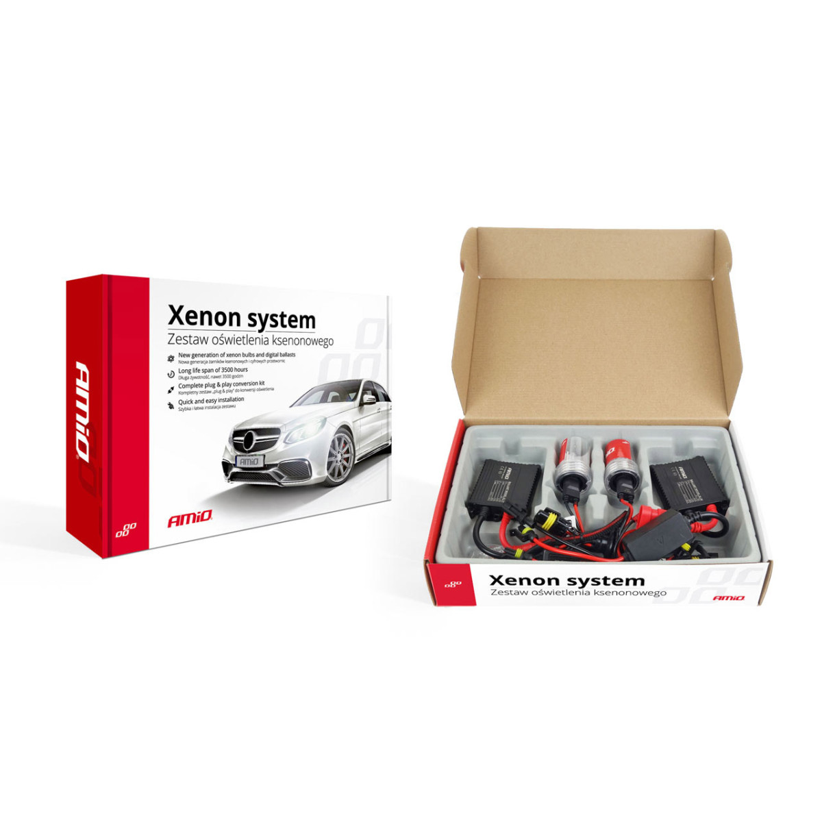 Xenon kit slim H8 H9 H11 4300K, AMIO-01953