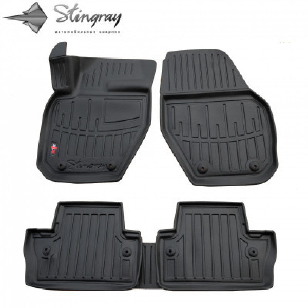 Rubber 3D mats VOLVO S60 II 2010-2018, 5 pcs / black / 5037055 / higher edges