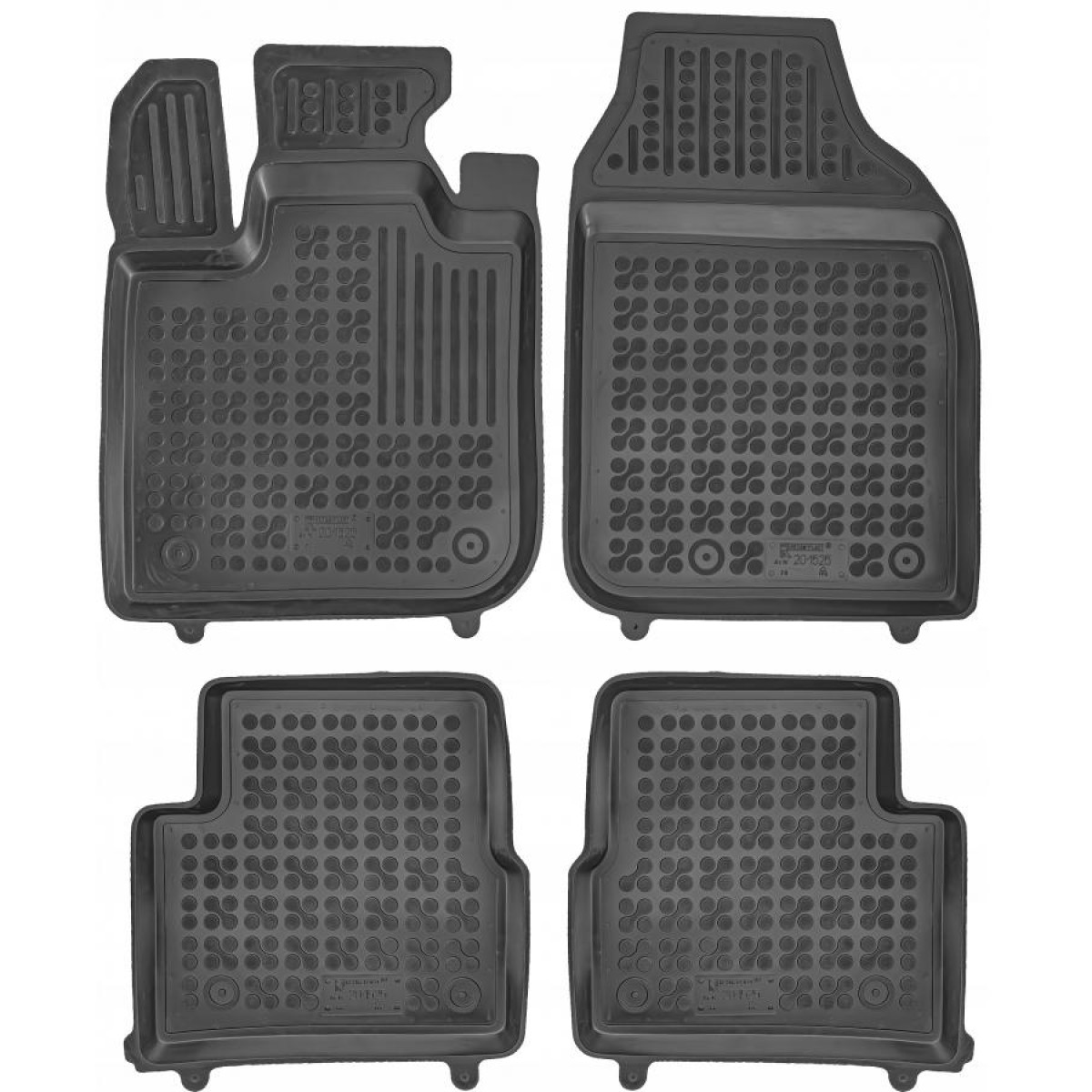 Rubber mats Fiat 500e II from 2020 (electric version (BeV))