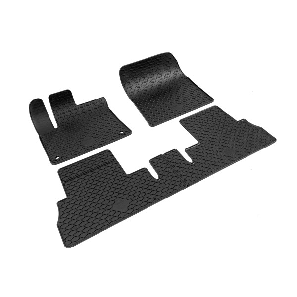 Rubber mats Fiat DOBLO from 2022, (oval clips) 4pc,