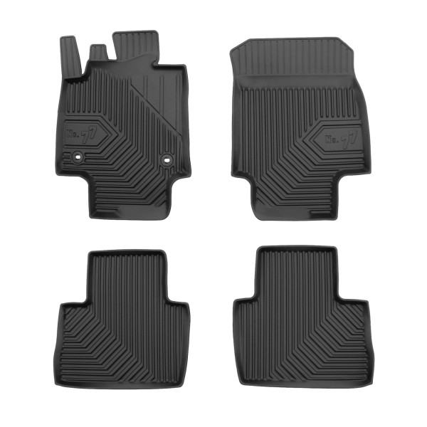 Rubber mats No.77 Toyota RAV4 V from 2019 (Mechanic transmission)