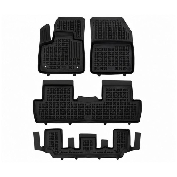Rubber mats Peugeot 5008 II 2017-2024 (7 places)