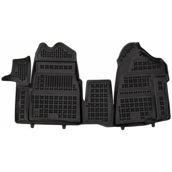 Rubber mats Renault Master IV from 2024 (3 places, front, with an extra material on the driver side)