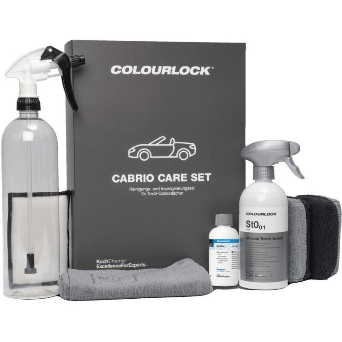 KOCH CHEMIE COLOURLOCK Cabrio Care Set, textile convertible roof care set