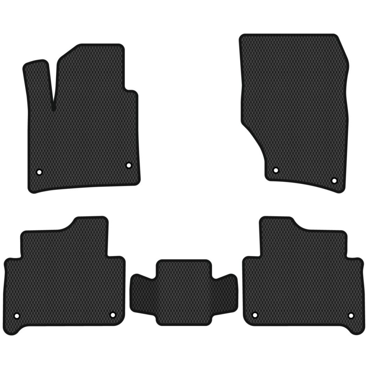 Polymer EVA mats Audi Q7 I 7 places 2005-2015 Polymer EVA mats Audi Q7 I 7 places 2005-2015