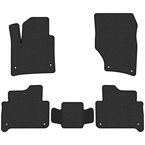 Polymer EVA mats Audi Q7 I 7 places 2005-2015