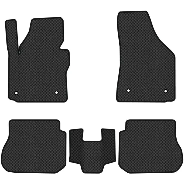 Polymer EVA mats Volkswagen Caddy 5 places 2004-2015