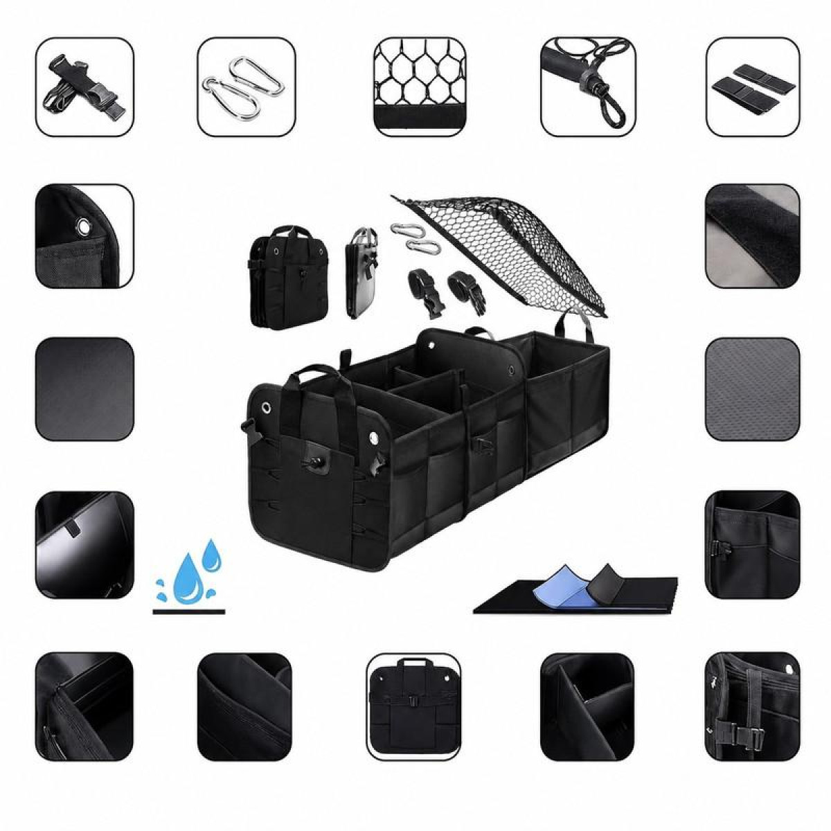 Foldable Car Trunk Organizer 1 Plus EVAtech 60×37×32 cm