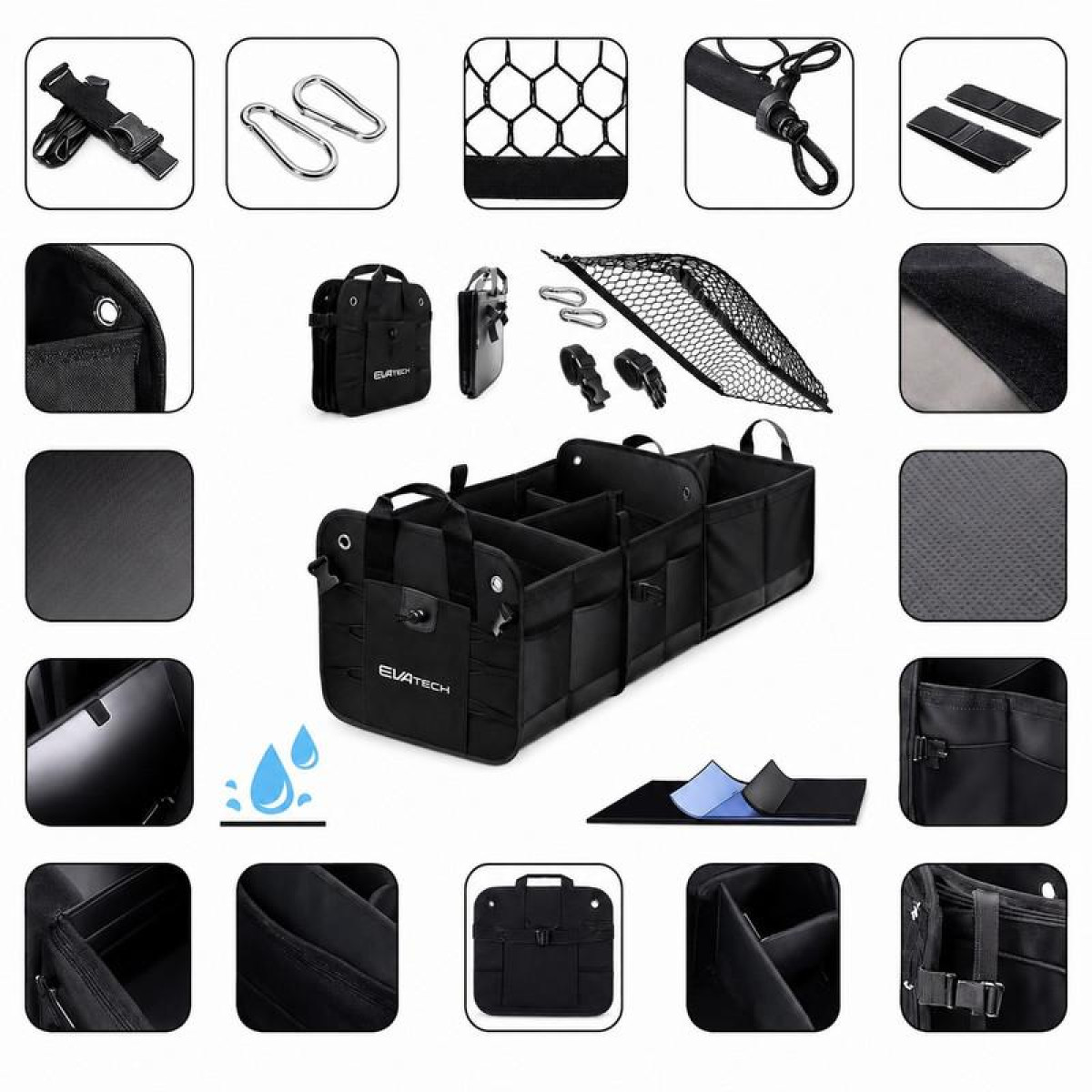 Foldable Car Trunk Organizer 2 Plus EVAtech 60×37×32 cm