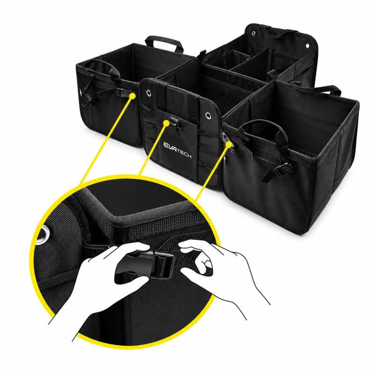Foldable Car Trunk Organizer 2 Plus EVAtech 60×37×32 cm