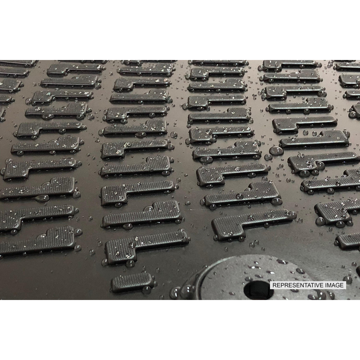 Rubber mats Rizline Honda CR-V 2013-2017 / black / higher edges Rubber mats Rizline Honda CR-V 2013-2017 / black / higher edges